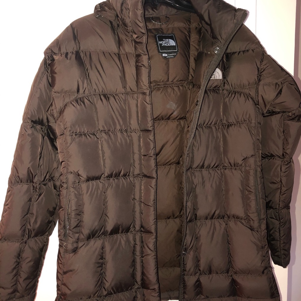 The North Face brown winter coat